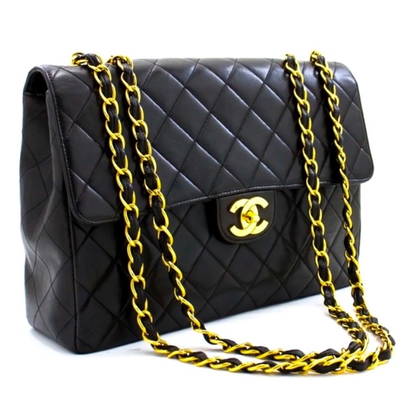 CHANEL Jumbo 30🤩11.8”🤩24K Hardware Amazing cond🤩Box Card Duster Org pamphlets - Picture 2 of 15